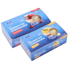 DIY dessertkit cheesecake framboos of citroen